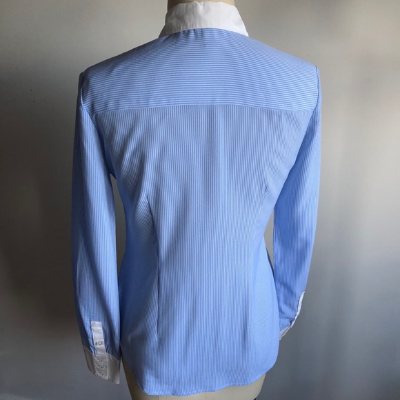 Altuzarra Blue and White Striped Blouse - Picture 4 of 10